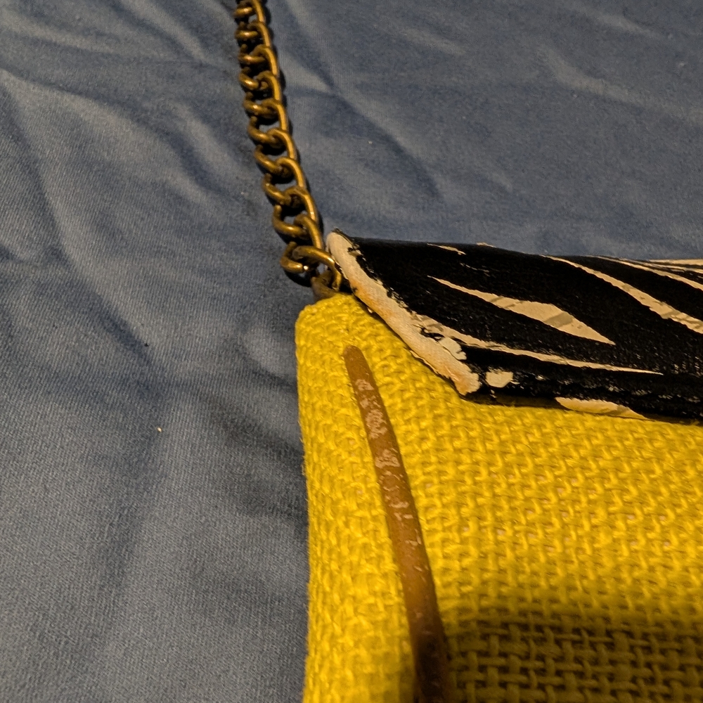 Mossimo Supply Co. Yellow And Black Clutch View 5